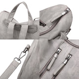 Multifunction Women Leather Backpack Female Shoulder Bag