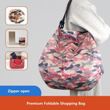 Foldable Reusable Canvas Bag Eco-friendly Waterproof Shopping Backpack Tote