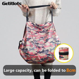 Foldable Reusable Canvas Bag Eco-friendly Waterproof Shopping Backpack Tote