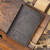 Canada Leather Passport Cover - Holder Case Protector