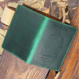 Canada Leather Passport Cover - Holder Case Protector