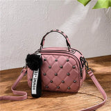 Rivet Handbags Travel Bag Mini Leather Crossbody Bags for Women