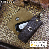 Leather Key Wallet Keyring Pouch Small Keychain Purse Bag Women
