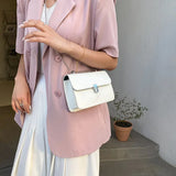 High Style Chain Strap Shoulder Bag Square Small Bag