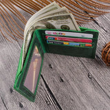 Hot Leather Men's Wallet Crazy Horse Distress Slim Purse