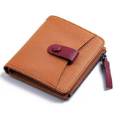 Hot Leather Wallet Female Famous Wallet Case Cow Leather Purse