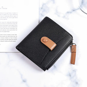 Hot Leather Wallet Female Famous Wallet Case Cow Leather Purse