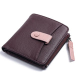 Hot Leather Wallet Female Famous Wallet Case Cow Leather Purse