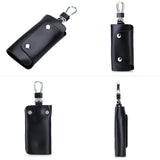 Leather Key Holder Case Wallet Keychain Men Women