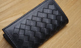 Woven Leather Key Holder Men's Key Wallet