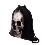 Skull Pattern Drawstring Backpack for Women