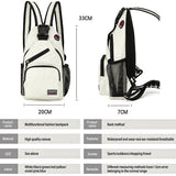 Shoulder Bag Unisex Chest Bag Multi-Functional Backpack Travel Pack