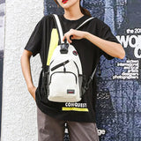Shoulder Bag Unisex Chest Bag Multi-Functional Backpack Travel Pack