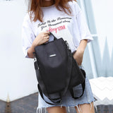 Women's Anti-theft Backpack Casual Oxford School Bag