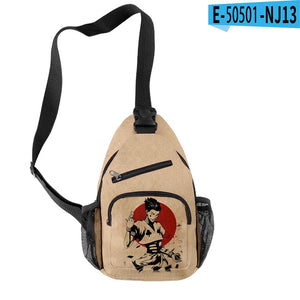 Hunter X Hunter Kids Chest Bag 3D Cartoon Oxford Crossbody Shoulder Bag