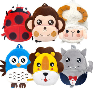 Kids Cartoon Monkey Backpack Kindergarten Children Mochila Schoolbags