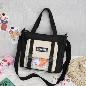 Korea Japanese Student School Class Canvas Bag Shoulder Causal College