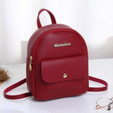 Nylon Backpack Girl School Bags for Teenage Women SchoolBag Pink