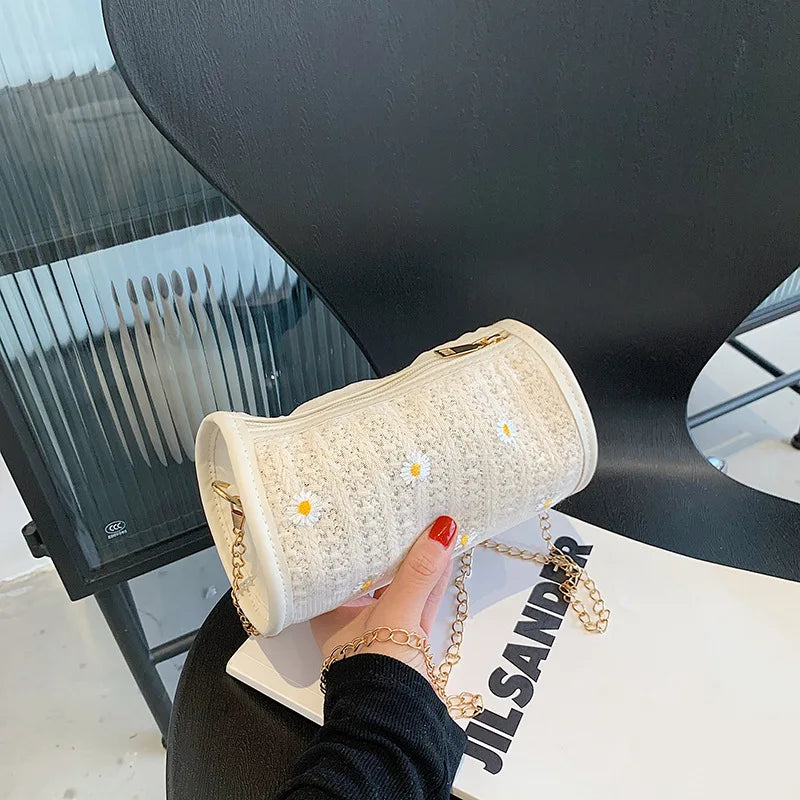 Women Summer Beach Straw Bags Vintage Shoulder Bag Female