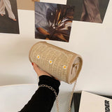 Women Summer Beach Straw Bags Vintage Shoulder Bag Female
