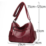 Ladies Casual Leather Handbags Women Shoulder Messenger Bags