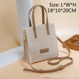 Faux Fur Small Messenger Bag Plush Winter Handbag