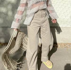 Bohemian Tassel Handbag Large Capacity Beach Shoulder Bag