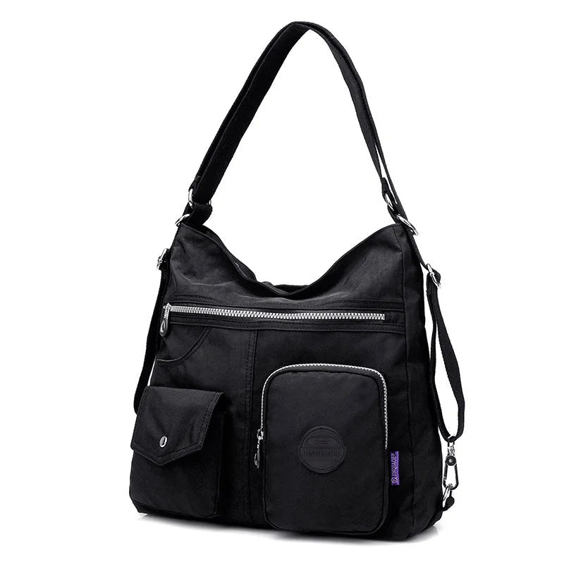 Waterproof Nylon Lady Shoulder Bag Tote Handbag Large Capacity Crossbody Bag