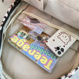 Leopard Print Women Backpack College Girls School Bag