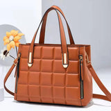 Large Capacity Woman Handbag PU Leather Shoulder Bag Casual Crossbody Bag