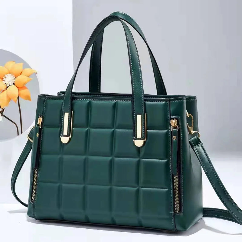 Large Capacity Woman Handbag PU Leather Shoulder Bag Casual Crossbody Bag