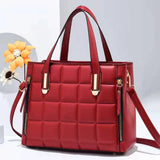 Large Capacity Woman Handbag PU Leather Shoulder Bag Casual Crossbody Bag