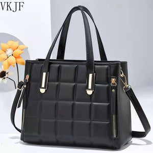 Large Capacity Woman Handbag PU Leather Shoulder Bag Casual Crossbody Bag