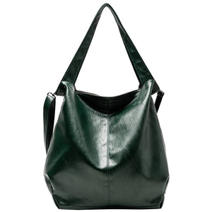 Leather Lady Shoulder Bag Shopper Tote Retro Handbags