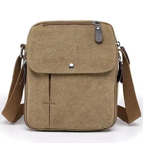 Vintage Canvas Travel Satchel Messenger Bag