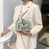 Punk Motobike Style Shoulder Crossbody Bag for Women