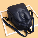 Soft Leather Backpacks for Teen Girls - Large Capacity School Bag