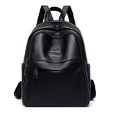 Soft Leather Backpacks for Teen Girls - Large Capacity School Bag