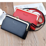 Women Soft Leather Cell Phone Pocket Top Purse Feminine Pack Small Package