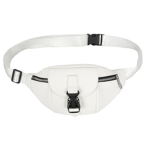Leather Waist Pack Chest Bag Travel Hip Belt Bags Phone Pouch