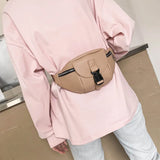 Leather Waist Pack Chest Bag Travel Hip Belt Bags Phone Pouch
