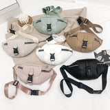 Leather Waist Pack Chest Bag Travel Hip Belt Bags Phone Pouch