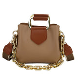 Women's PU Leather Crossbody Bags with Short Handle - Small Shoulder Purses
