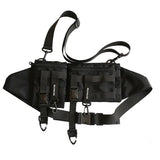 Tactical Messenger Crossbody Bag Multifunction Hip Hop Waist Pack