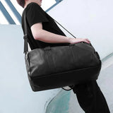 Men Travel Bag Large Capacity Waterproof Duffle Bag with Shoe Pouch