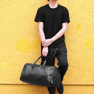 Men Travel Bag Large Capacity Waterproof Duffle Bag with Shoe Pouch