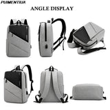 Men's Anti Theft Backpack Laptop USB Charging Waterproof Schoolbag
