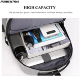 Men's Anti Theft Backpack Laptop USB Charging Waterproof Schoolbag