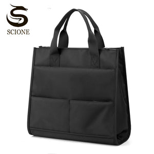 Men's Business Bag Waterproof Nylon Travel Crossbody Handbag