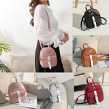 Mini Cartoon backpack dual-use small diagonal cross bag PU leather knapsack
